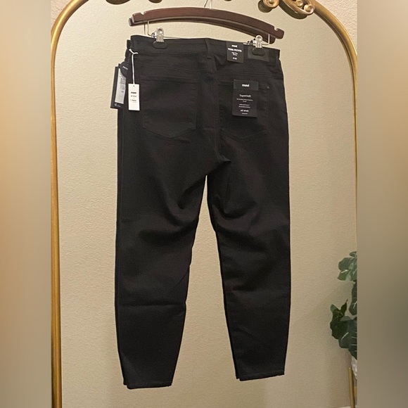 Mavi Tess Petite High Rise Skinny Black Brushed Size 33P - Picture 8 of 13